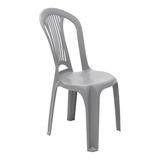 Cadeira Plástico Sem Braço Tramontina Atlântida 154kg Cinza
