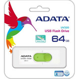 Memoria Adata 64gb Usb 3.1 Uv320 Blanco / Verde