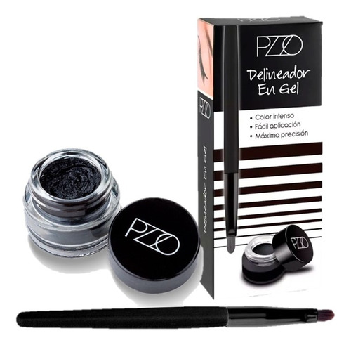 Petrizzio Pzzo Delineador De Ojos En Gel Negro