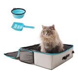 Caja De Arena De Viaje, Caja De Arena Portátil Para Gatos, C