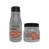 Novalook Kit Intense Copper Shampoo + Máscara Tonos Cobrizos