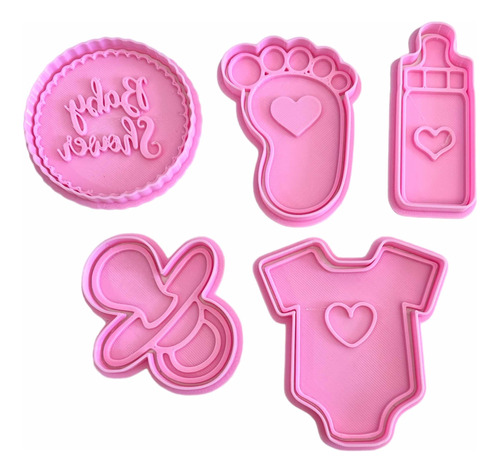 Kit Cortantes De Repostería Galletitas Bebe Baby Shower