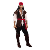 Disfraz De Capitán Jack Sparrow, Adulto, Para Hombre Y Mujer