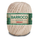 Barbante Barroco Maxcolor 6 Fios 200gr Linha Crochê Colorida Cor Porcelana-7684