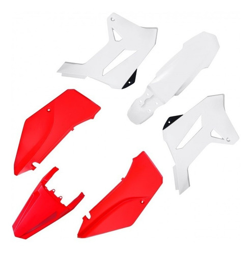 Kit Completo Plasticos Honda Xr250 Tornado White Red