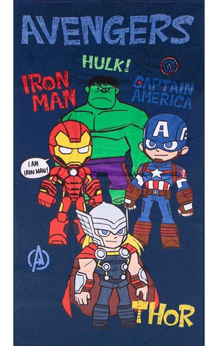 Toalha De Banho Infantil Avengers Toy (ref; 1a)