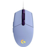 Mouse De Juego Logitech G203 Lightsync Lila rgb Gamer