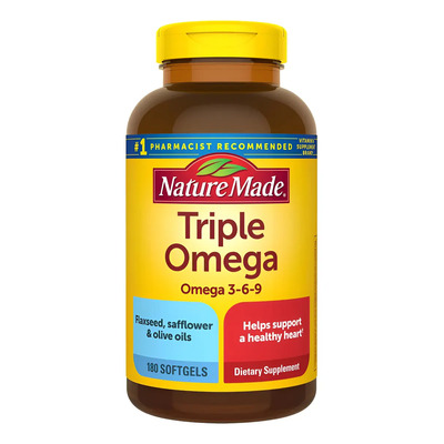 Nature Made Triple Omega 3-6-9 Con 180 Softgels Sabor Sin Sabor | Envío gratis