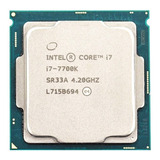 Processador Gamer Intel I7-7700k 4/8 Núcleos 4.2/5.1ghz Ovc