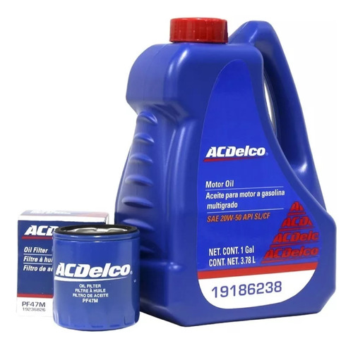 Kit Cambio Aceite Chevy 1996 1997 1998 1999 2001 2002 20w50