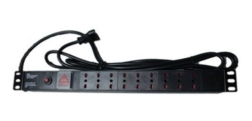 Pdu Rackeable Zapatilla Electrica 9 Enchufes Pos Cable 3 Mts