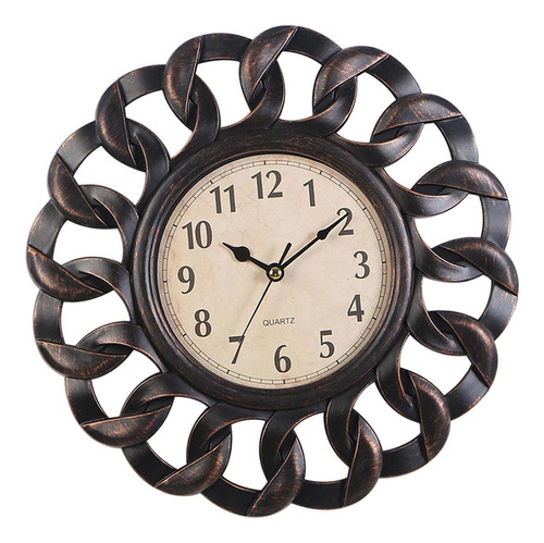 A Reloj De Pared Retro Con Pilas Plástico Para Bar Comedor