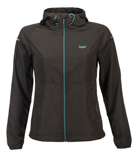 Chaqueta Mujer Nutka Windbreaker Hoody Jacket Negro Lippi