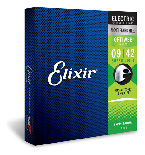 Guitarra Elctrica Elixir 19002 Con Optiweb, Sper Ligera ( .0