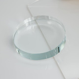 Pisapapeles Circular Staymax De Vidrio, Transparente, 7.9cm