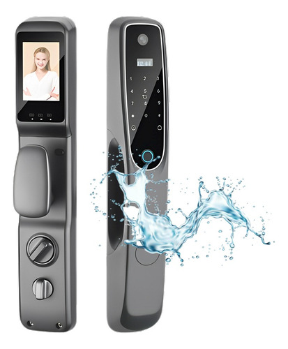 Fechadura Biométrica Wifi Digital S907 A Prova D'água Câmera