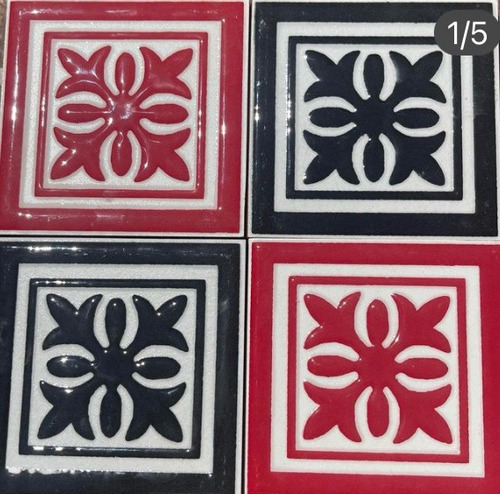 Azulejos Tocetos 10x10 Decorados Con Relieve Unidad