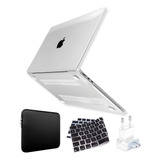 Capa P/ Macbook Air 13.6 A3113 M3 2024 +plug+bag+pel Teclado