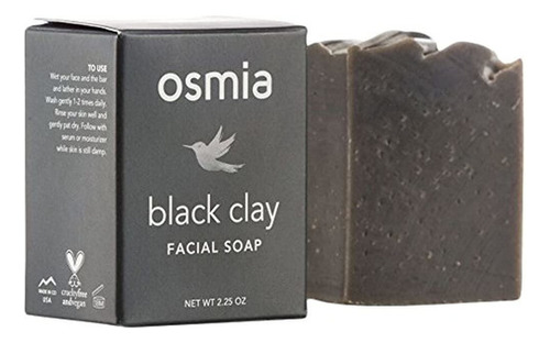 Jabon Facial De Arcilla Negra De Osmia Organics