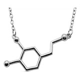Collar Dije Dopamina Serotonina Molécula Joya Lindo Regalo 