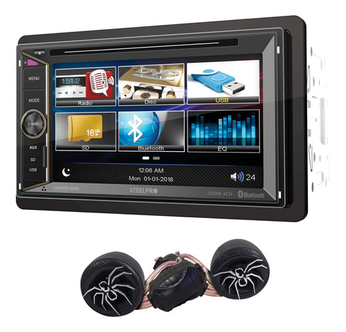 Autoestéreo Pantalla Táctil 6.2 Bluetooth Dvd/cd Usb Seelpro