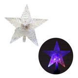 Estrella Led Punta De Árbol, Decoración Mágica Navidad