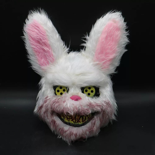 Máscara Led De Halloween Con Conejo Y Oso Sangriento