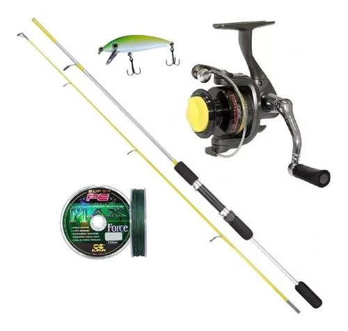 Kit Robalo Micro Molinete Pro Master 650+ Vara Hanok7-15lb