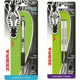 Zebra Mexico Bolígrafo Retráctil De Acero Inoxidable F 301