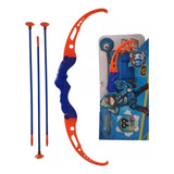Kit Arqueiro Arco E Flecha Infantil + Alvo Azul E Laranja