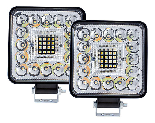 Kit De Faros Con Estrobo Blanco/ Ámbar 33 Leds 48w Tunelight