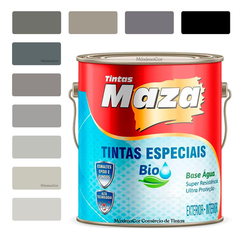 Tinta De Azulejo E Cerâmica Epóxi Cores Cinza Maza 3,2l