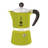 Cafetera Italiana Bialetti Rainbow 3 Tazas  Verde 