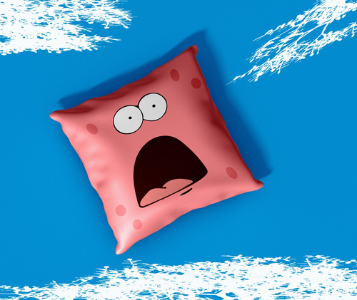 Almohadones Bob Esponja Pack X3  (parte 2)  40x40cm 