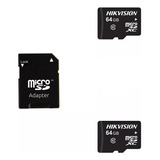 Pack De 2 Memoria Micro Sd 64gb Hikivision + Adaptador 