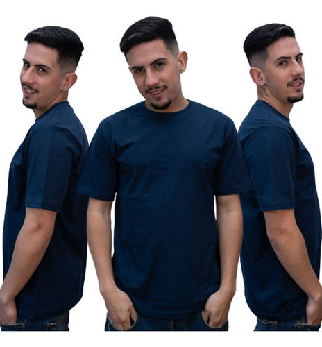 Kit 3 Camisas Masculinas Basicas Lisa Camisetas Algodão