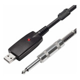 Boteen Cable Usb De Guitarra De 11.5 ft Interfaz Usb 2.0