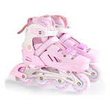 Patines En Linea Profesionales Para Niños  Ajustables Led