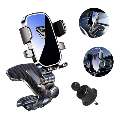 Soporte Para Celular Coche porta Celular Carro 3en1 Estable, con Soporte de salida de aire,porta celulares auto Giratoria de 360°, Tablero de Instrumentos\u002FParasol\u002FEspejo retrovisor GITIFO | MercadoLibre
