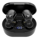 Audífonos In-ear Gamer Inalámbricos Fone Bluetooth E7s Bluetooth Earphone E7s Negro Con Luz  Rgb Led