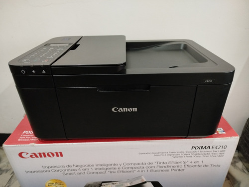 Impresora Multifuncional  Canon Pixma E4210  Wifi Negra