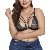 Gh Bralette Babydoll Sexy Broche Delantero Y Encaje Deluxe