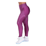 Legging Fitness Recortes Cirre Relevo Com Detalhes Liso Bril