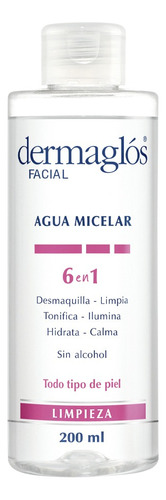 Agua Micelar Dermaglos 6 En 1 X 200 Ml