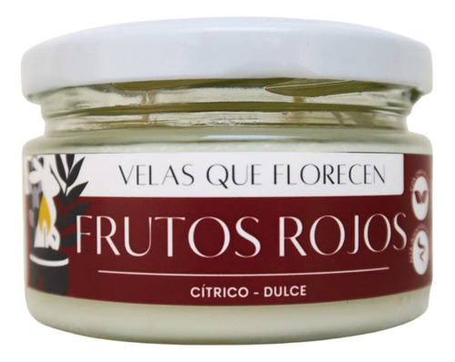 Velas De Soja Aromatica Frutos Rojos Grande