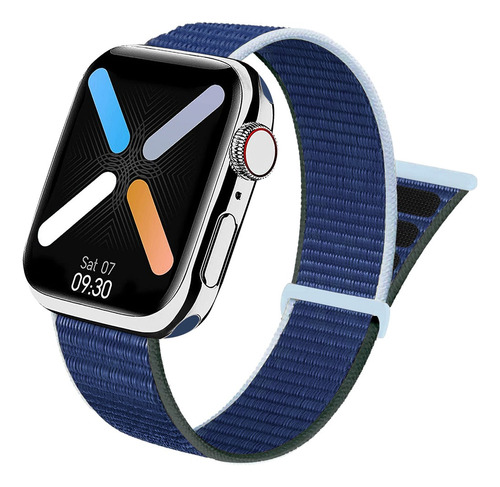 Correa Nylon Con Velcro Para Apple Watch 38/40/41/42/44/45mm