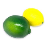 6 Limão Siciliano + 6 Limão Verde Artificial Realista Fruta