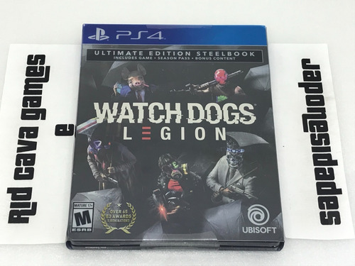 Watch Dogs: Legion Ultimate Steelbook Edition Ps4