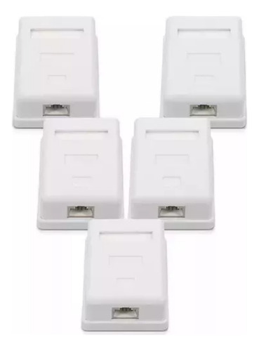 Packs 5 Rosetas Sobrepuestas Rj45 Cat6 Ulink Ul Ntw60360