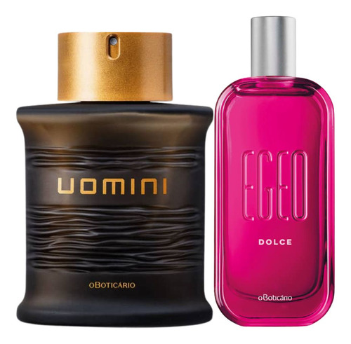 Combo Uomini Colônia 100ml + Egeo Dolce Colônia 90ml Perfume Masculino E Feminino O Boticário  Fragrância Exclusiva E Jovial.